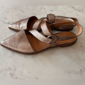 Frye leather sling back sandals